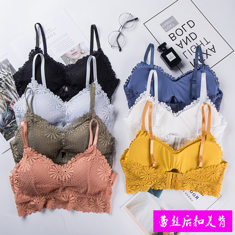 Bralette Triangle Set - セクシーな3Dレースのランジェリー,シームレスなスポーツブラ,ホルタートップ,ストラップレス,腕立て伏せ,ブラレット,女性の下着