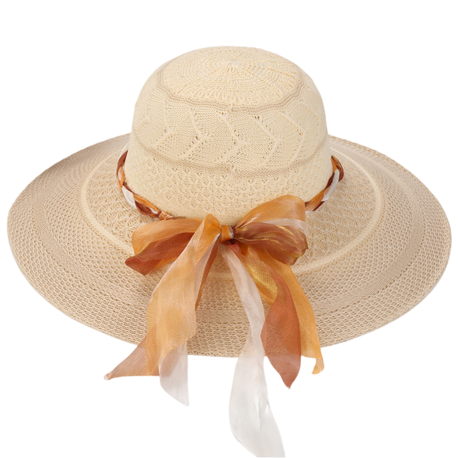 女性用ボウサンハット、クロシェハット、夏のビーチバケーション - Hat Floppy Wide のレビューと価格